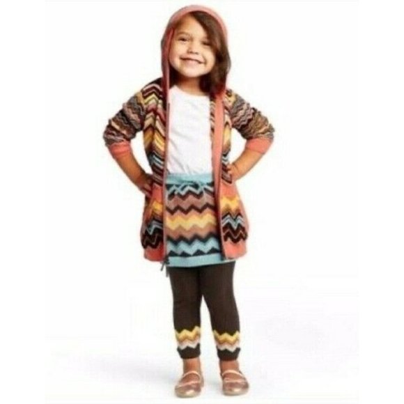 Missoni Target Sweater Skirt Toddler Girl 2T Chevron Knit Multi Color  Zig Zag - Picture 2 of 2
